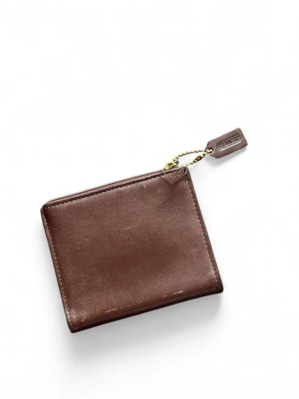 Coach brown leather wallet #leather #luxury  Coach snap wallet crafted from refi